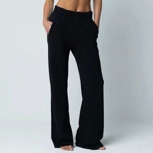 Talentless french terry lounge pant black small
